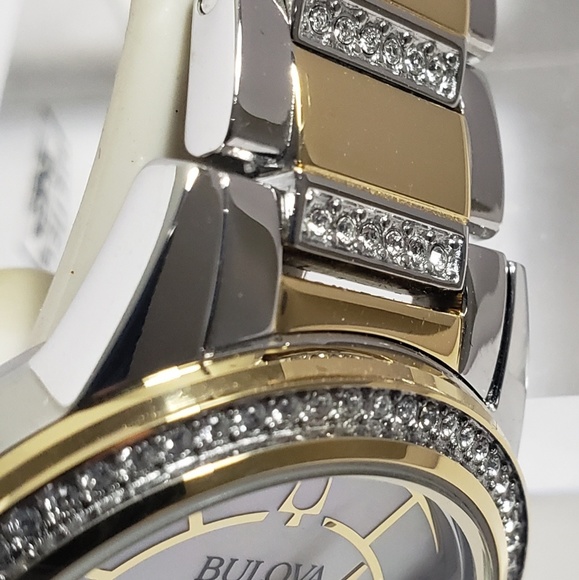 Bulova Women\'s TurnStyle Crystal Two Tone Stainles main image 5